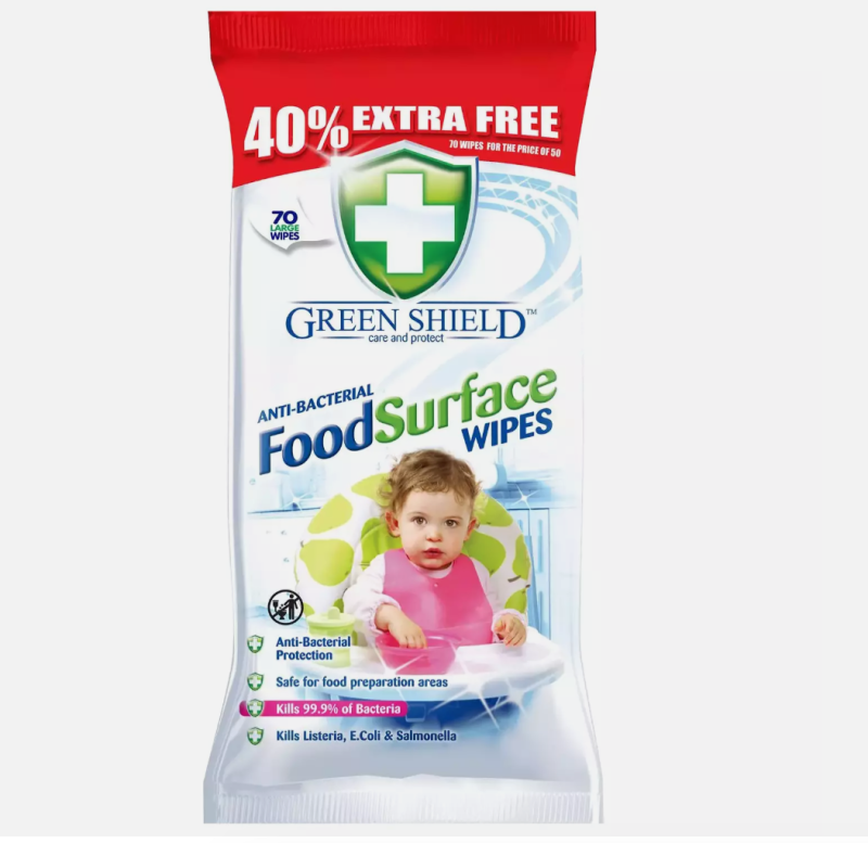 Food Surface Cleaning Wipes Dirt Cleaner 70S